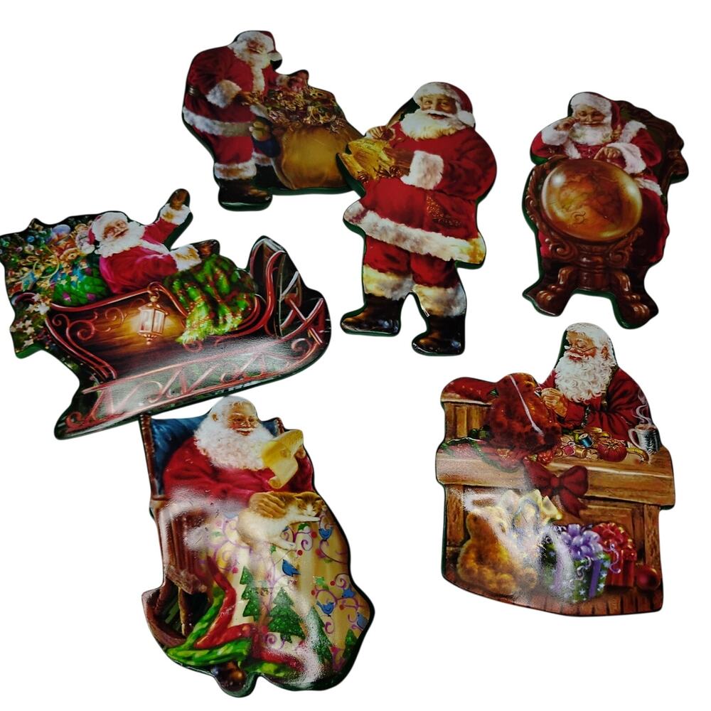Santa Christmas Wreath Claus Holiday Xmas  Ornament  St Nick Large Heavy Quality